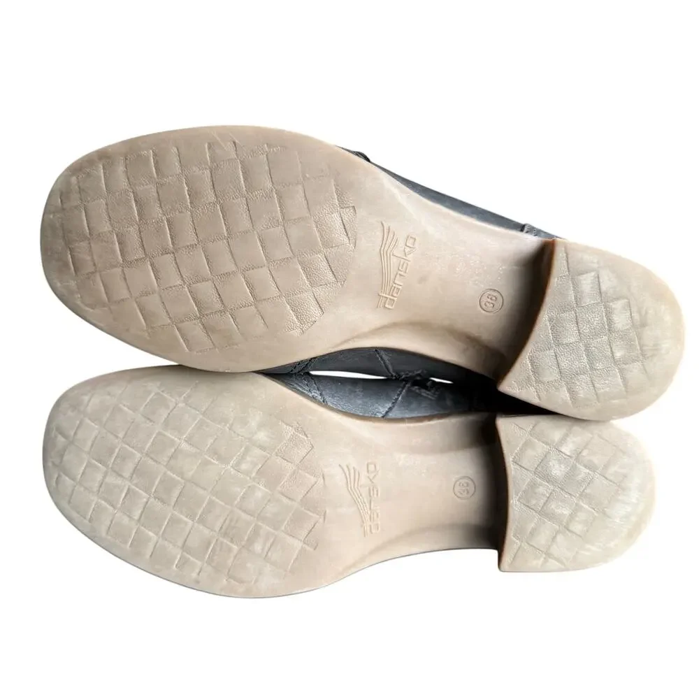 Dansko Liberty Ankle Booties Women’s Black Burnished‎ Nappa Leather - Size 36